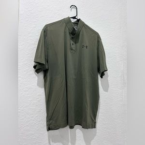 ⬇️PRICE⬇️ UNDER ARMOUR • Camo Green HeatGear Polo • size XL
